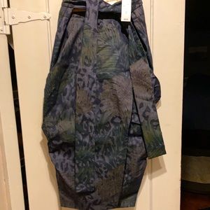 New York and Company Jungle Wrap Skirt